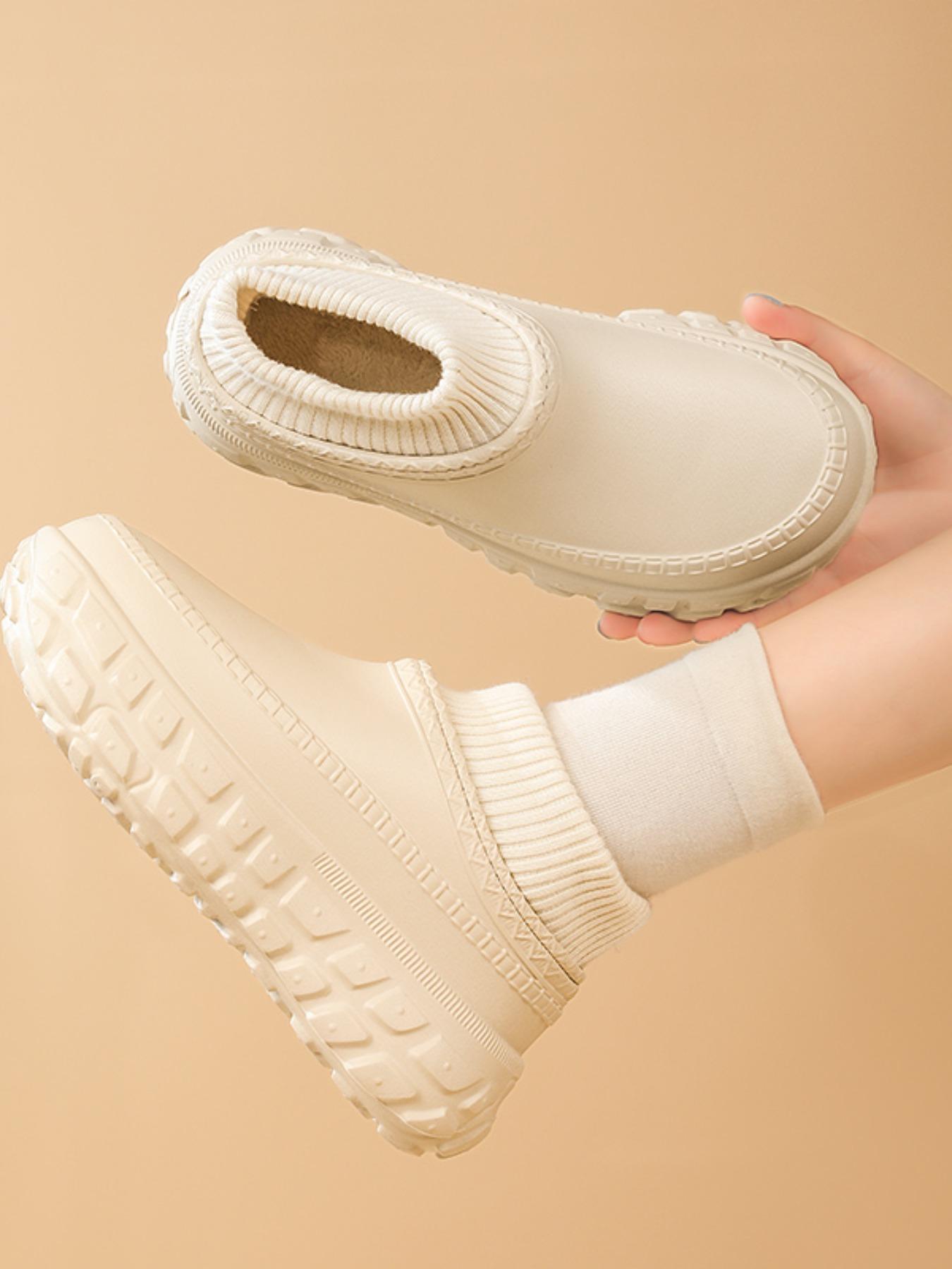 Unisex Fall & Winter Warm Eva Slippers, Thickened Insulated Lining, Anti-Slip Sole, Comfortable Garden Shoes, Ideal for Outdoor Hiking, Outdoor Walking Shoes