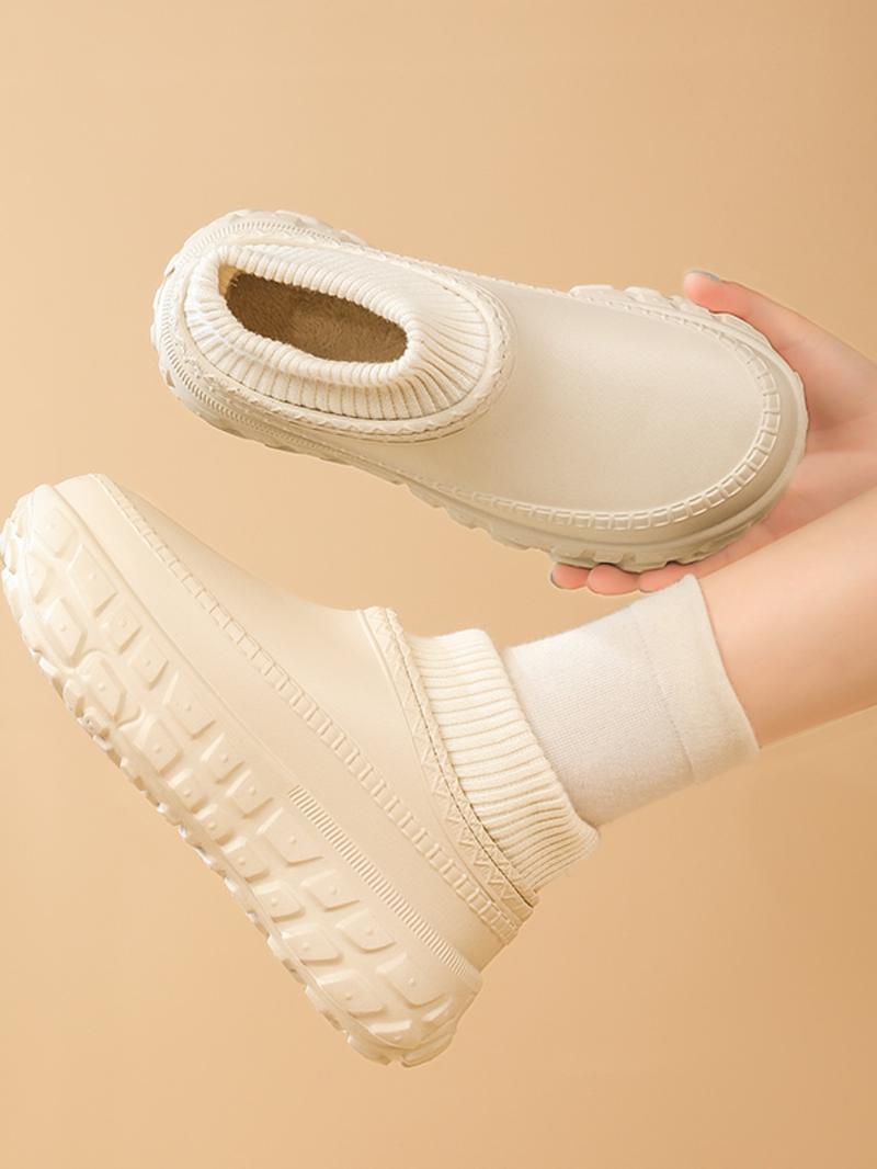 Unisex Fall & Winter Warm Eva Slippers, Thickened Insulated Lining, Anti-Slip Sole, Comfortable Garden Shoes, Ideal for Outdoor Hiking, Outdoor Walking Shoes