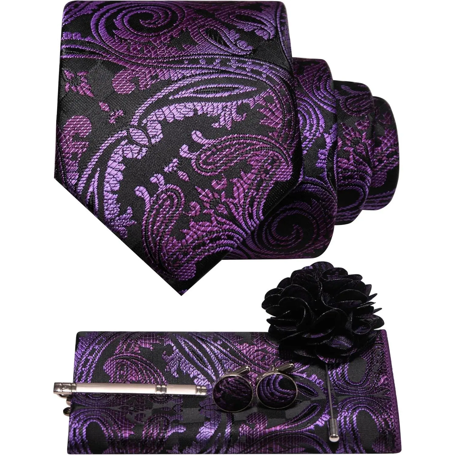 55purple Paisley