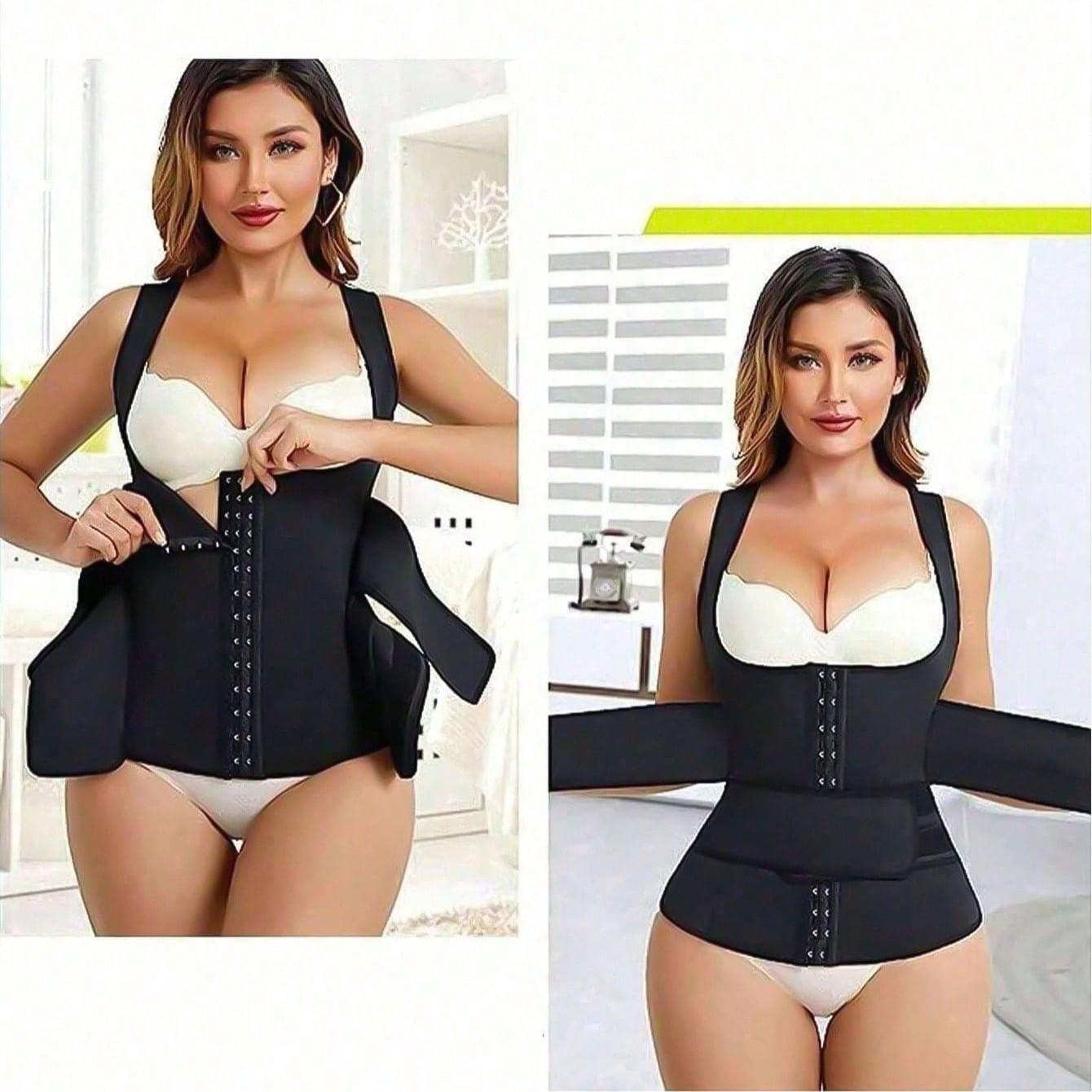 Women's Waist Trainer, Double Buckle Shapewear, Abdominal Compression Belt, Tight Corset Design, Waist Support & Shaping
