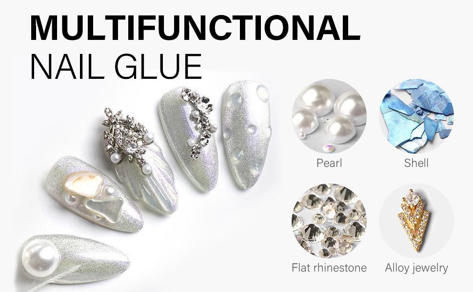 AILLSA 4 in One Nail Glue Base Coat Nail Polish Set Brush On Gel Nail Glue 2*15 ml for Rhinestone, False Nails, Base Gel, Chrome Nail, Acrylic Nail Tips UV Light Need, High Capacity Gel Extension Brush On Nail Glue Fall Nail Trend 2024 Gift for Women AILLSA 4 in One Nail Glue Base Coat Nail Polish Set Brush On Gel Nail Glue 2*15 ml for Rhinestone, False Nails, Base Gel, Chrome Nail, Acrylic Nail Tips UV Light Need, High Capacity Gel Extension Brush On Nail Glue Fall Nail Trend 2024 Gift for Women