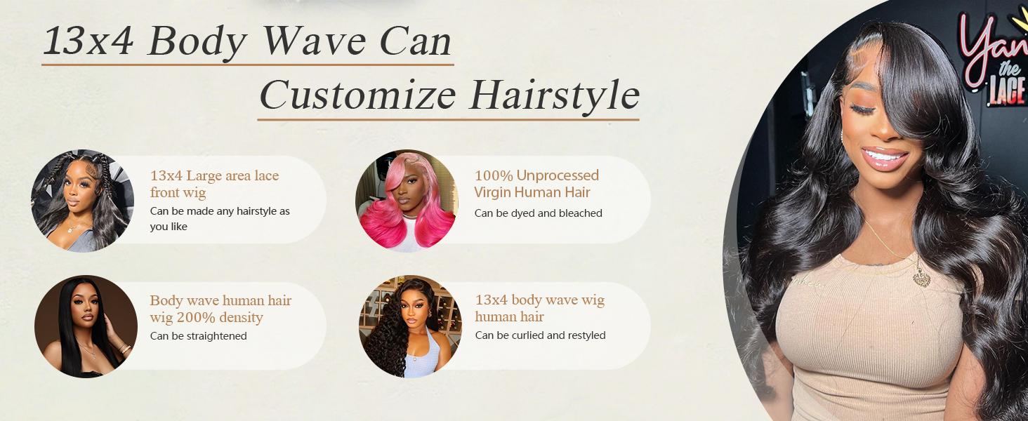 【Outlet Flash Deals】VIPbeauty Deep Wave Lace Front Wigs Human Hair 200 Density 13x4/13x6/5x5 HD Lace Frontal Wigs Human Hair Pre Plucked Straight/Body Wave/ Curly Wave Glueless Wigs Human Hair for Women Natural Black