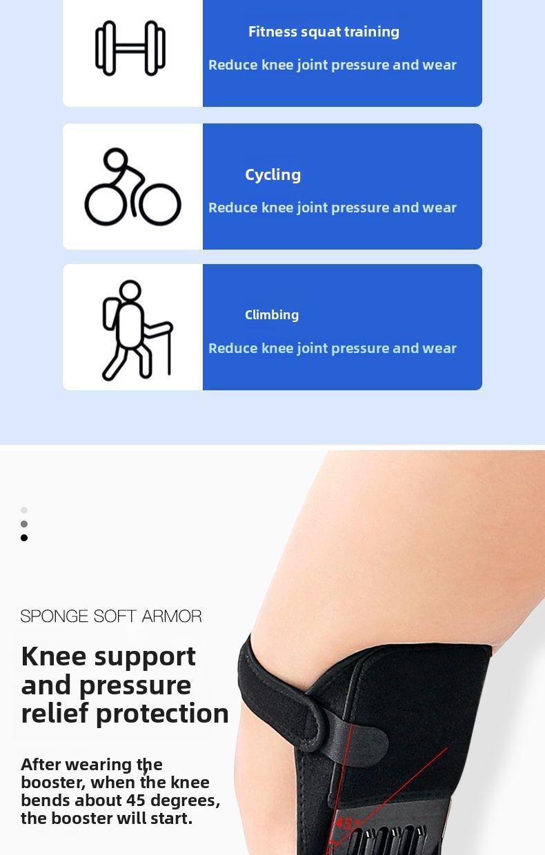 Knee Stabilizer Brace For Hiking Climbing Stairs Walking Fitness Sports Joint Support Protector Breathable NonSlip Knee Pad For Elderly Men Women Lightweight Patella Guard For Daily Activities Outdoor Exercise And Mobility Support