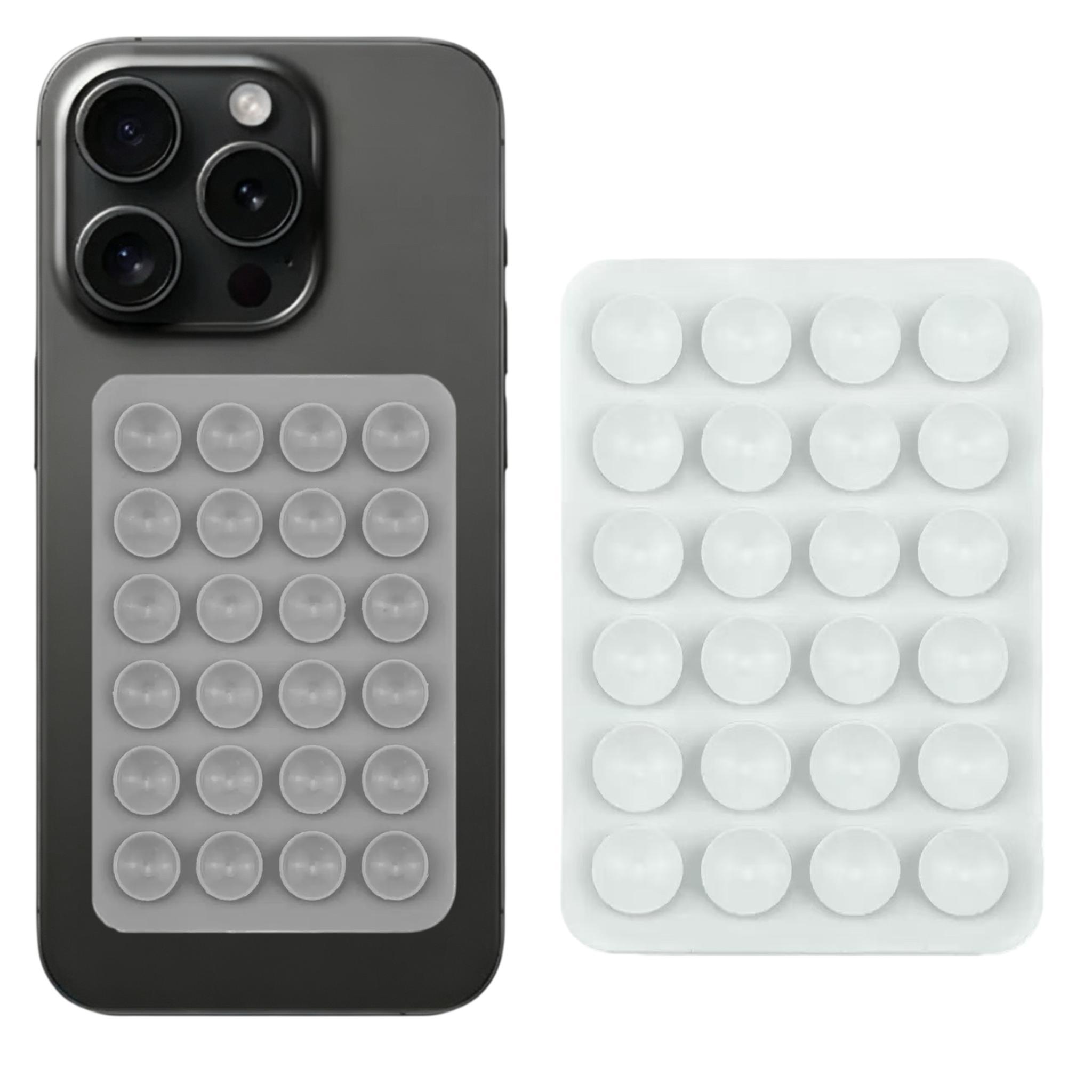 1PC 24 Double-sided Suction Cup Mobile Holder - Portable Detachable Anti-slip Grip Stand, Multi-purpose Stick, Ideal for Car Use, Fits Most Phones, Car Phone Holder Accessory