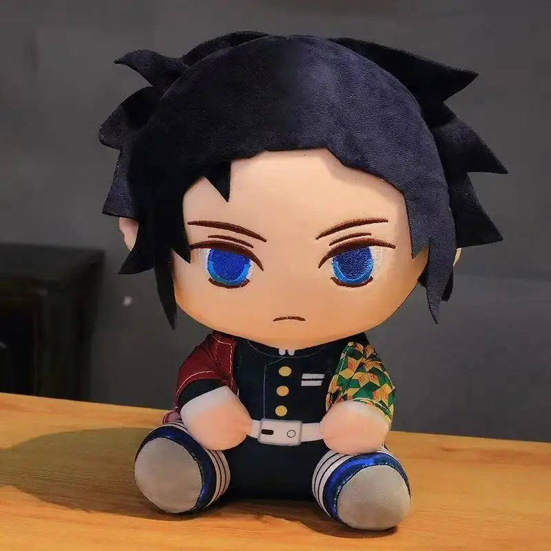20-25cm Plush Stuffed Tsugikuni Yoriichi Kokushibou Akaza Kamado Tanjirou Anime Figure Plush Toy Doll Birthday Gift