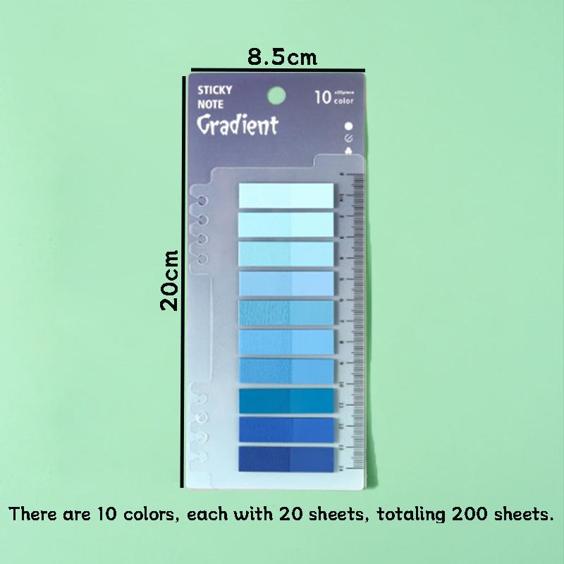 200sheets/pack Mixed Color Index Label Sticker, Multicolor Sticky Tab, Sticky Page Marker For Reading Note Book, Office Stationery & Supplies, Colorful Coated Tabs, Indexing Stickers