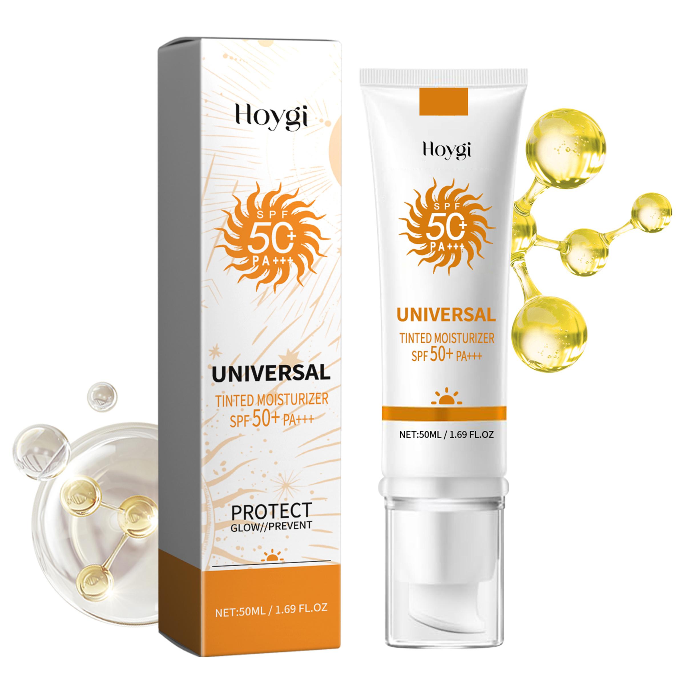 Multi-Functional Foundation Sunscreen, High SPF Outdoor UV Protection, Brightening Moisturizing Cream, Gentle Cooling Colorful Sunscreen