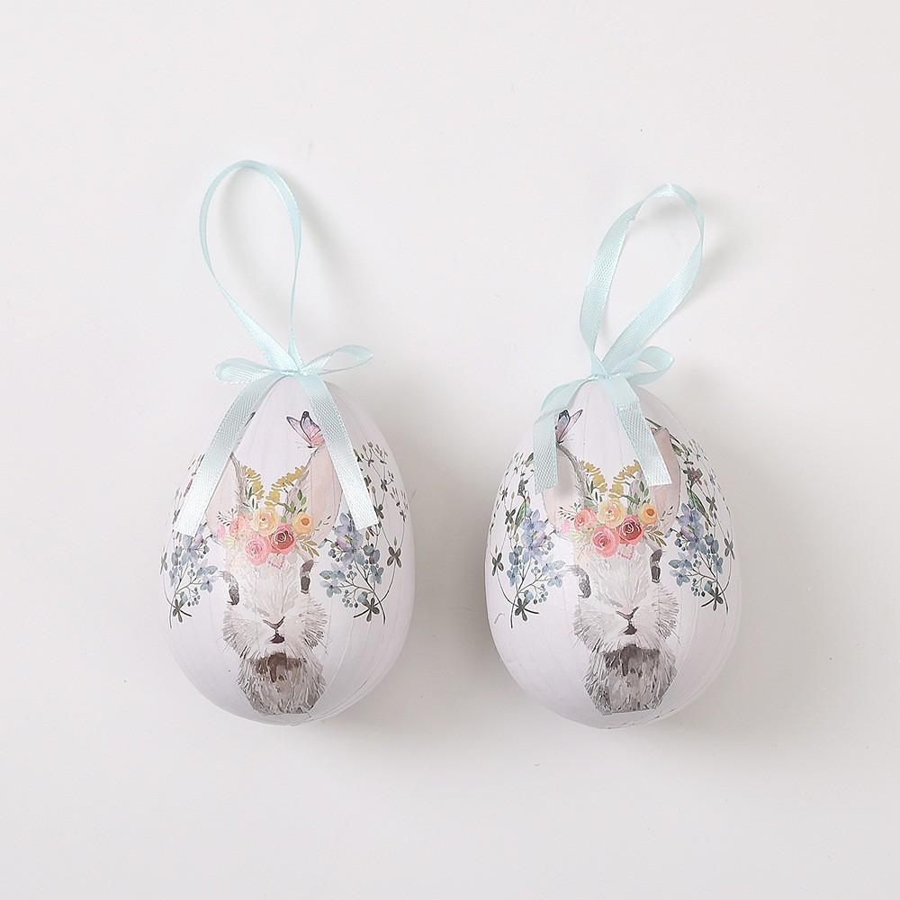 Easter Bow-Shaped Egg Hanging Decorations, Foam Packaging Paper, Rabbit Easter Eggs, Easter Hanging Ornaments, Gift Idea
