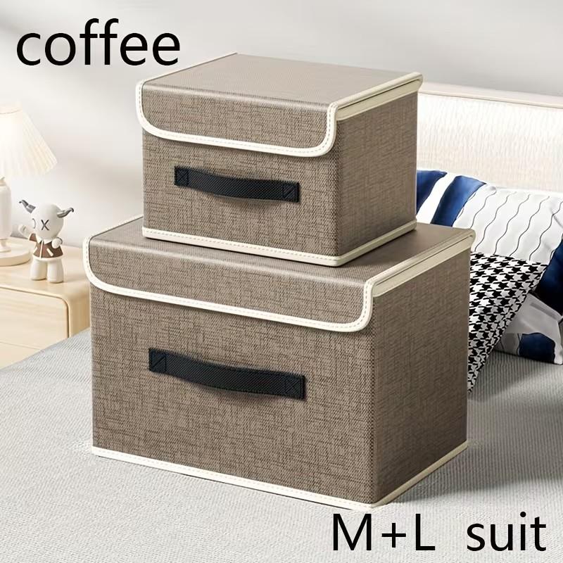 Convenient Storage Box, Multifunctional Organizer, Dustproof Foldable Container, Simple Design, Practical and Useful