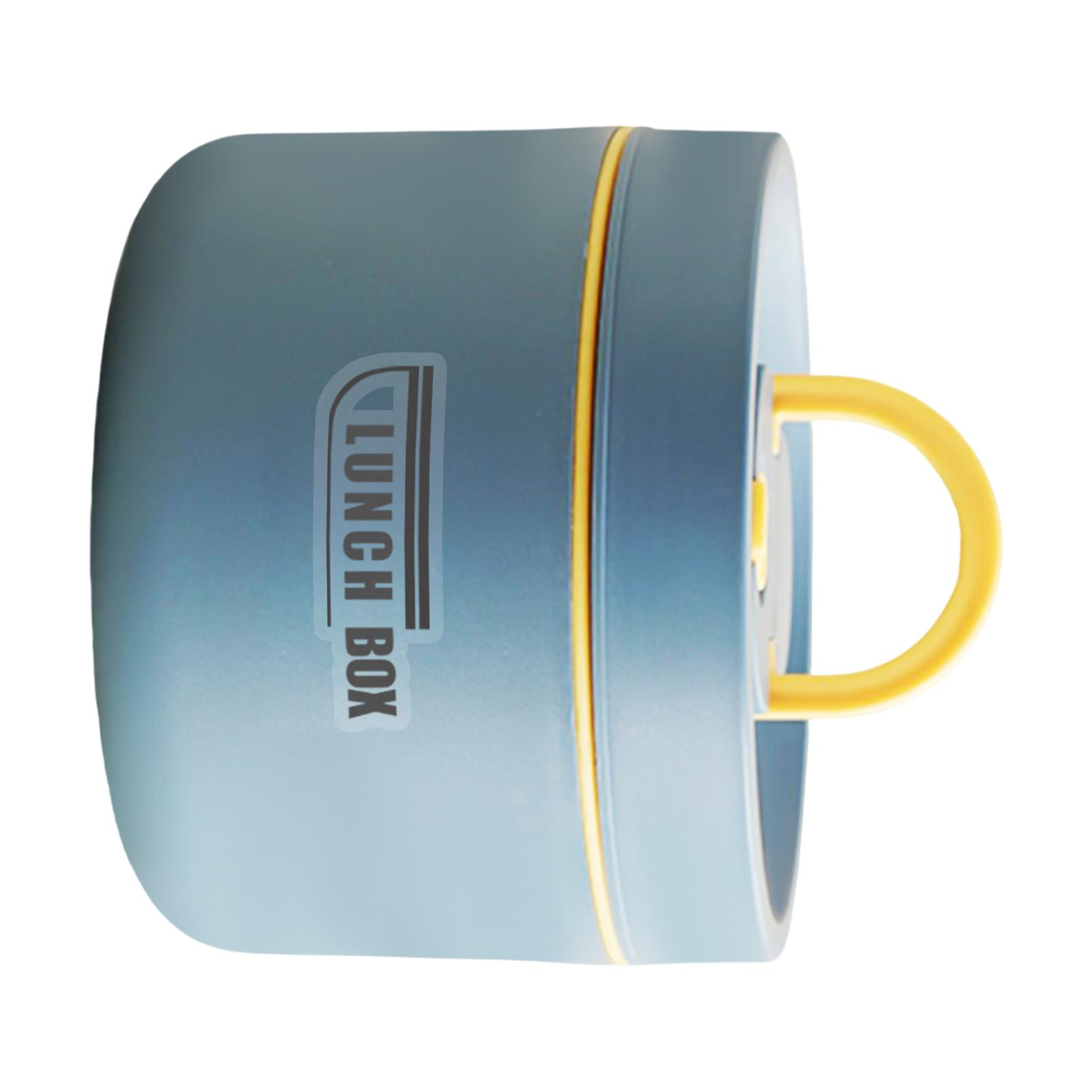 Stainless Steel Thermal Lunch Box Insulated Food Container with Leakproof Lid and Carry Handle for Work School Picnic Bento Keep Food Hot Cold