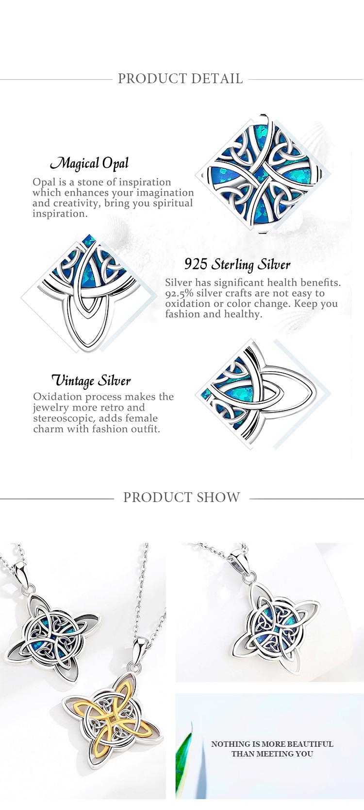 Sterling Silver Witch Knot Necklace, Nudo de Bruja Pendant, Celtic Knot Amulet with Blue Opal, Witchy Gift for Her, Pagan Protection Jewelry Sterling Silver Witch Knot Necklace, Nudo de Bruja Pendant, Celtic Knot Amulet with Blue Opal, Witchy Gift for Her, Pagan Protection Jewelry