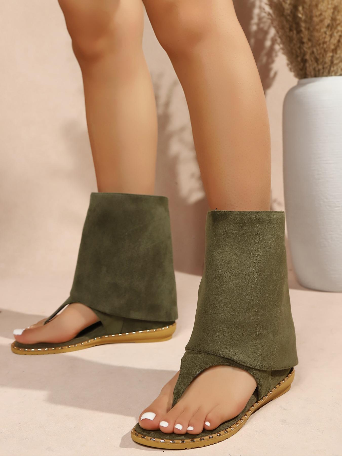 Summer Street Style Essential! Military High-Top Sandals, Versatile Design for Any, Perfect for Casual Wear