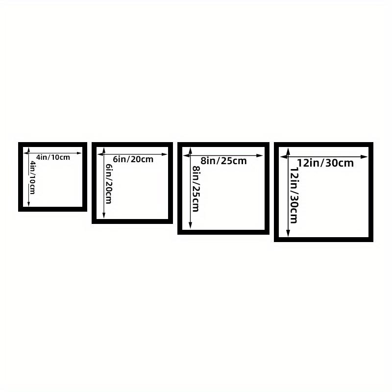 10-piece/5-piece/2-piece square wall-mounted picture frames available in 4x4/6x6/8x8 inches, classic style, Sturdy frame design, hold photos, paintings, sketches and art pieces, Home Decoration, Picture Frame Set