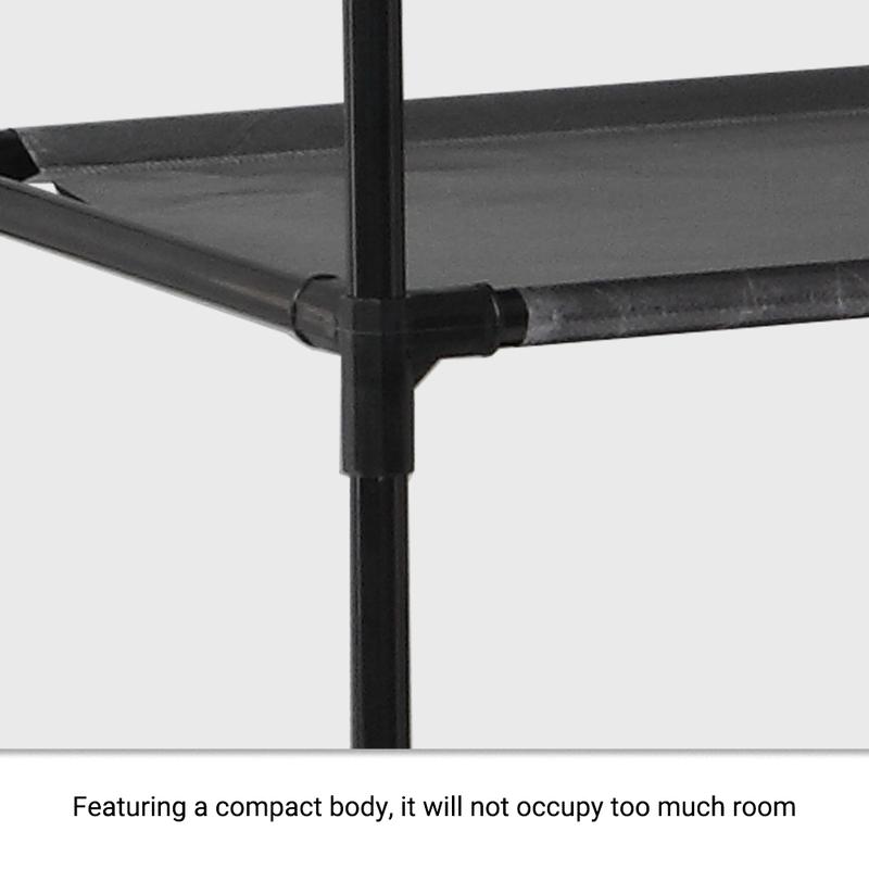 【Buy One Get One Free】FCH 10-Tier 20 Pairs Shoe Rack, Sturdy Metal Shoe Rack Organizer, Narrow Shoe Rack, for Closets, Shoe Stand, Shoe Shelf, 12"D x 24.5"W x 60"H