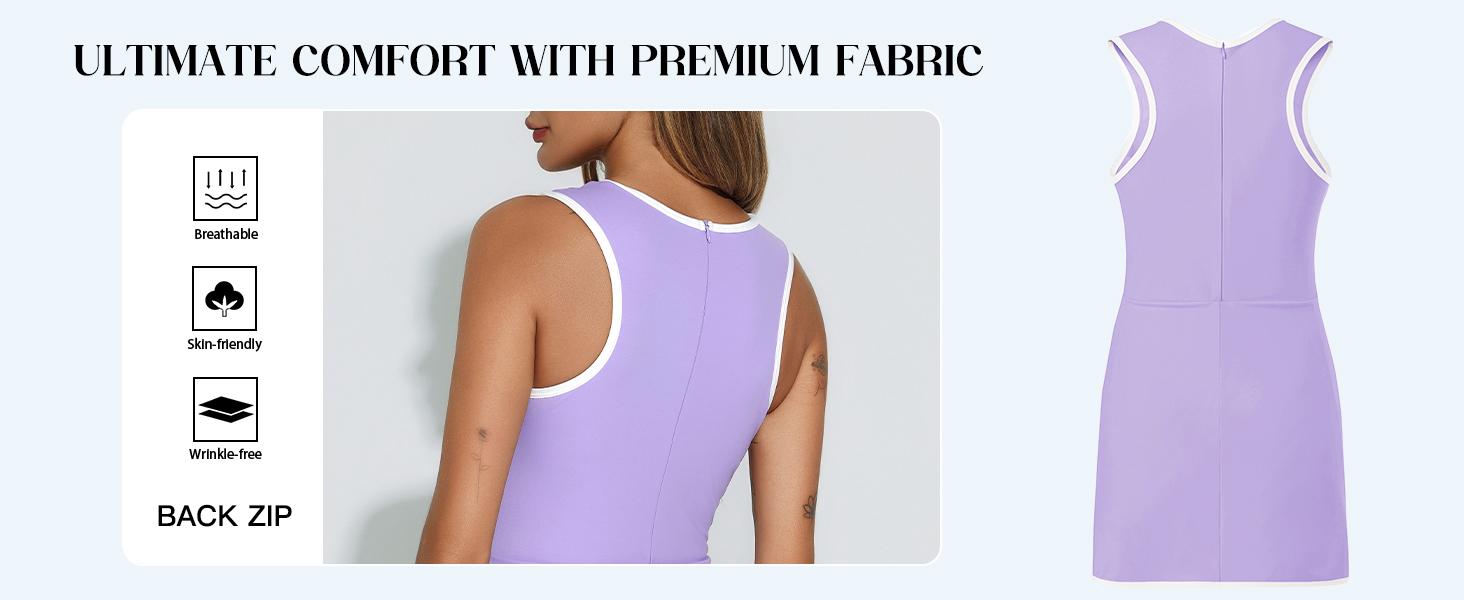 FISOEW Women's Pink Workout Tennis Dress with Built-in Bra & Shorts Pockets Sleeveless Crewneck Golf Athletic Mini Dresses Activewear Machine Washable Soft Breathable Fabric SpringStatements FISOEW Women's Pink Workout Tennis Dress with Built-in Bra & Shorts Pockets Sleeveless Crewneck Golf Athletic Mini Dresses Activewear Machine Washable Soft Breathable Fabric SpringStatements