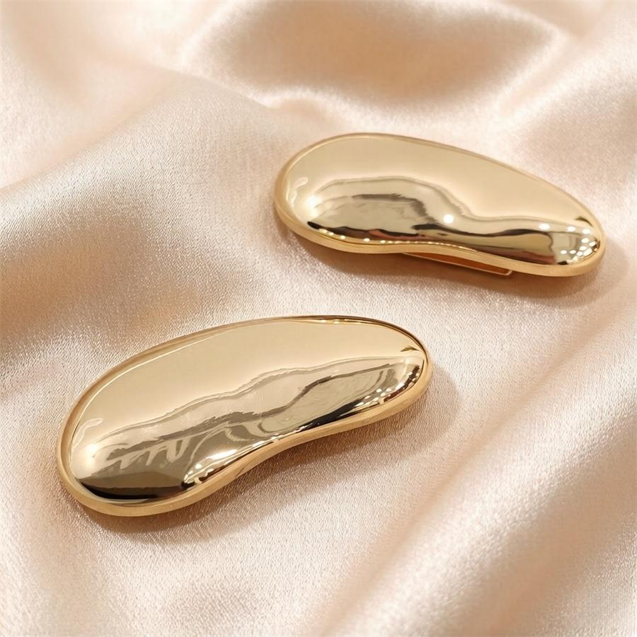 2pcs Fashion Bean Shape Metal Link Buckle, Scarf Buckle, Bikini Buckle, Belt Buckle, Bag Buckle, Multi-Functional Decorative Buckle
