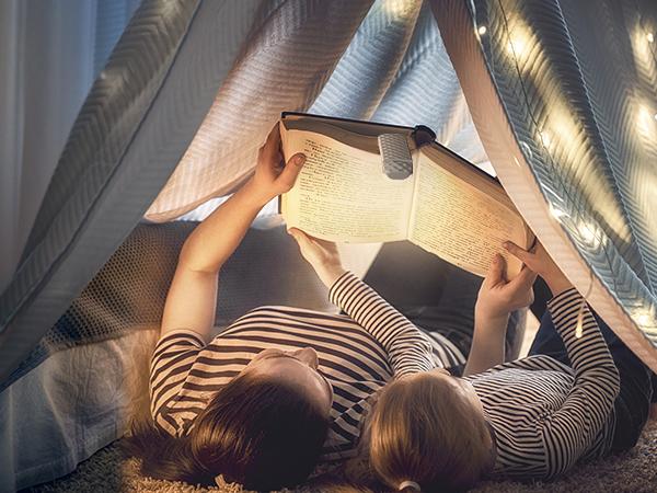 Rechargeable Reading Light with Auto Timer, 3-Colors & 5 Brightness Levels, Bookmark Clip-On LED Book Lamp, 80H Battery Life for Bedtime Reading