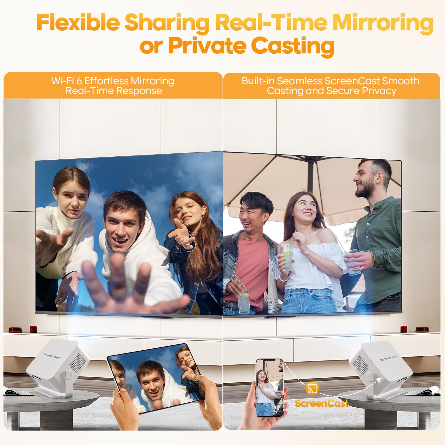 Magcubic HY300MAX Projector Auto Focus 8K Decode HD 400ANSI Android 14 Allwinner H726 with 0.8:1 Throw Ratio Dual WiFi6 BT5.4 Auto Keystone HDR/HDR10+/HLG Native 720P Built-in Speaker Portable Mini Home Cinema Movie Outdoor Magcubic HY300MAX Projector Auto Focus 8K Decode HD 400ANSI Android 14 Allwinner H726 with 0.8:1 Throw Ratio Dual WiFi6 BT5.4 Auto Keystone HDR/HDR10+/HLG Native 720P Built-in Speaker Portable Mini Home Cinema Movie Outdoor