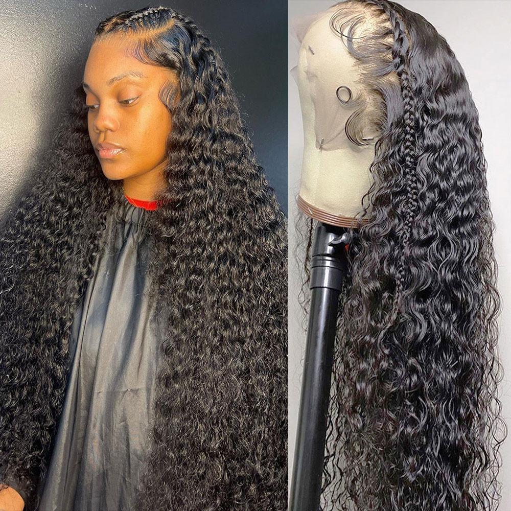 Bling Hair Deep Wave Lace Front Wig 4x4/13x4/13x6 Water Wave HD Transparent Lace Frontal Human Hair Wigs For Women 180% Density Sale Clearance TikTokShopHolidayHaul