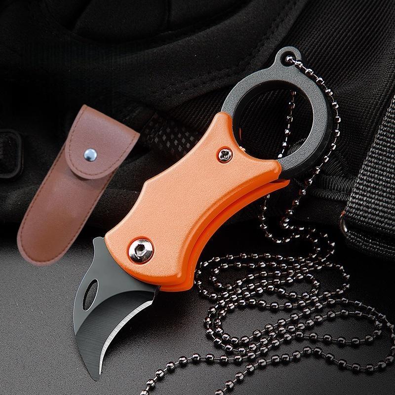 Mini Folding Pocket Knife, Portable Fox Paw Design Keychain Tool, Outdoor Utility Knife for Camping, Hiking, Emergency Use, Compact and Lightweight, Portable Multipurpose Knives