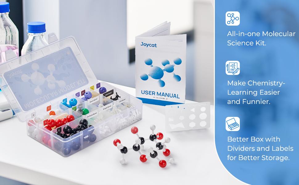 JoyCat Molecular Model Kit, Molecular Science Gifts for Teachers and Students