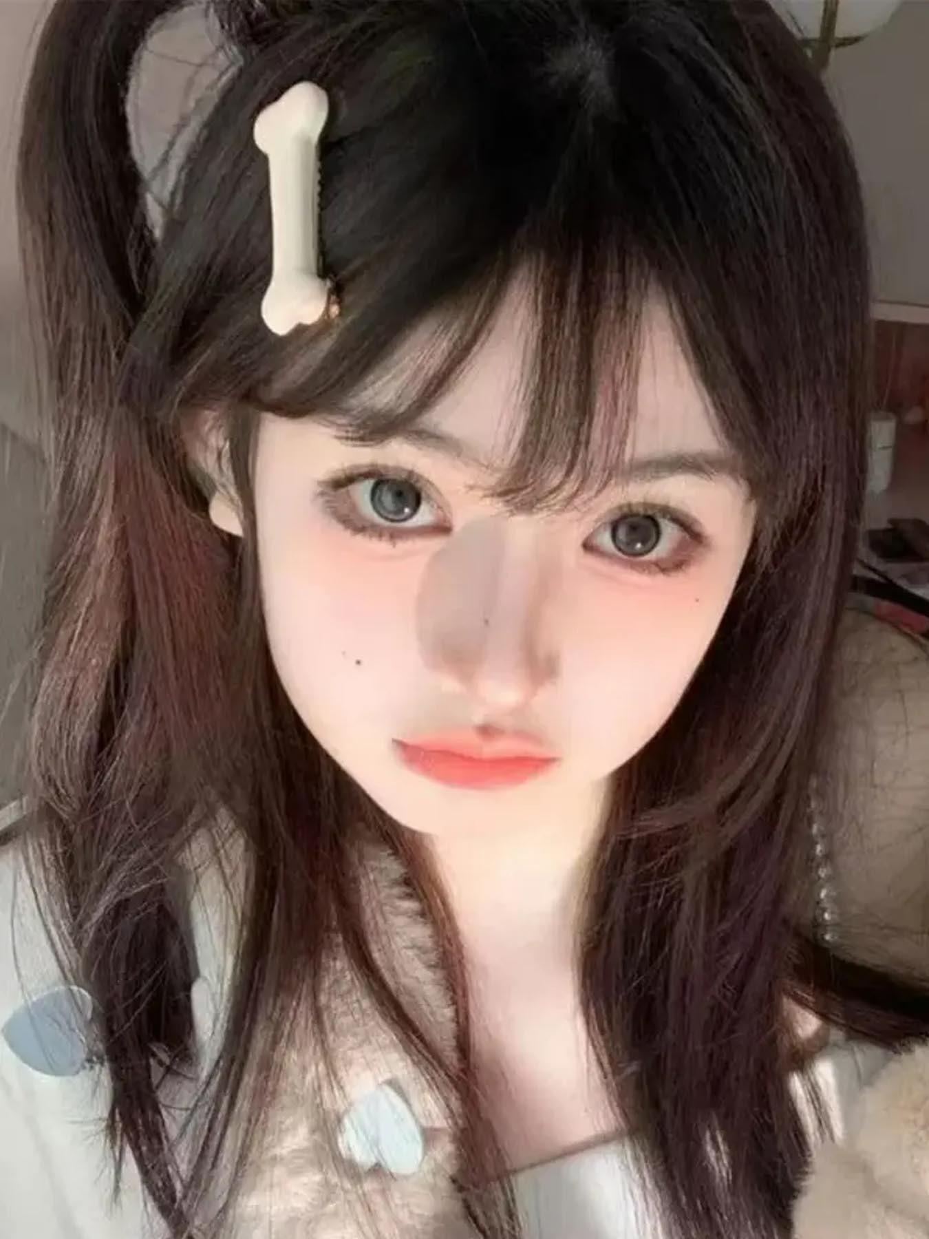 6pcs Cute New Bone-shaped Hairpin, Fresh And Sweet Lolita Duckbill Clip, Creative And Versatile Side Bangs Hair Accessories, Can Be Used For Daily Hairstyle Decor, Photography Accessories, Bangs Hairpins For Girlfriends And Ladies, Hairpin Sets