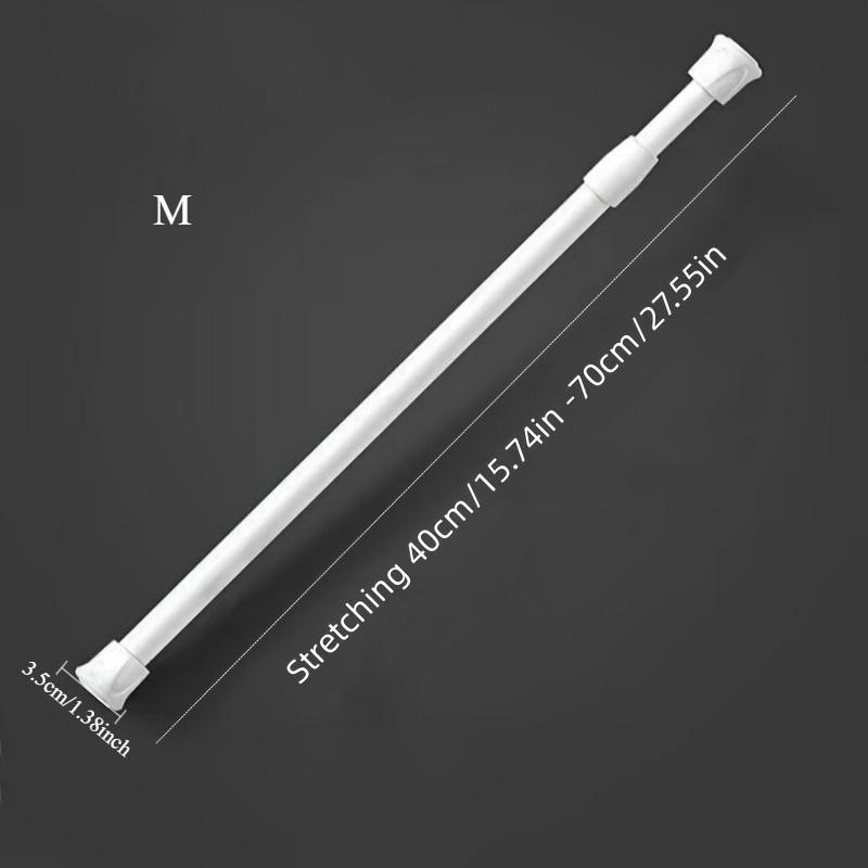1pc Bathroom Storage Telescopic Hanging Rod, Clothes Towel Thin Rod, Shower Curtain Drying Rod, Multifunctional Telescopic Rod
