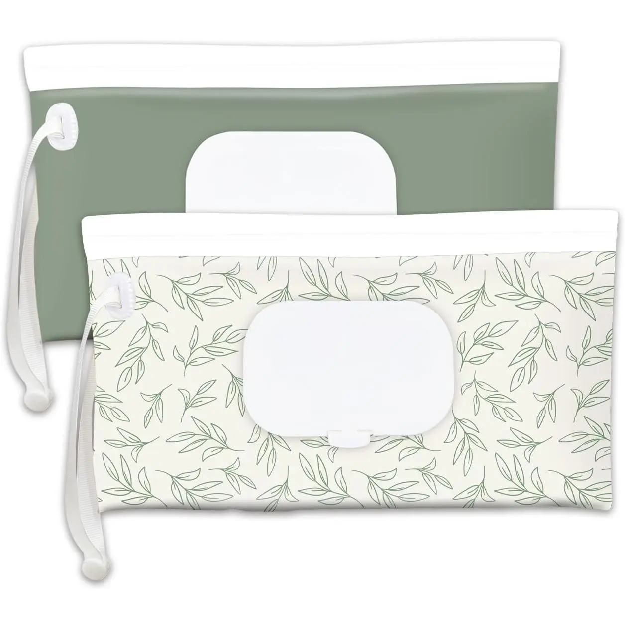 Portable Refillable Baby Wipes Dispenser Holder for Travel, Outdoor & Hiking, Sage(Gift)
