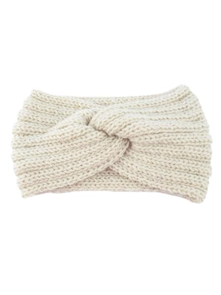 Knitted Cross Yarn Headband Set, Handmade Thickened Ear Protection Hat, Fashion Warm Hair Accessory for All Seasons