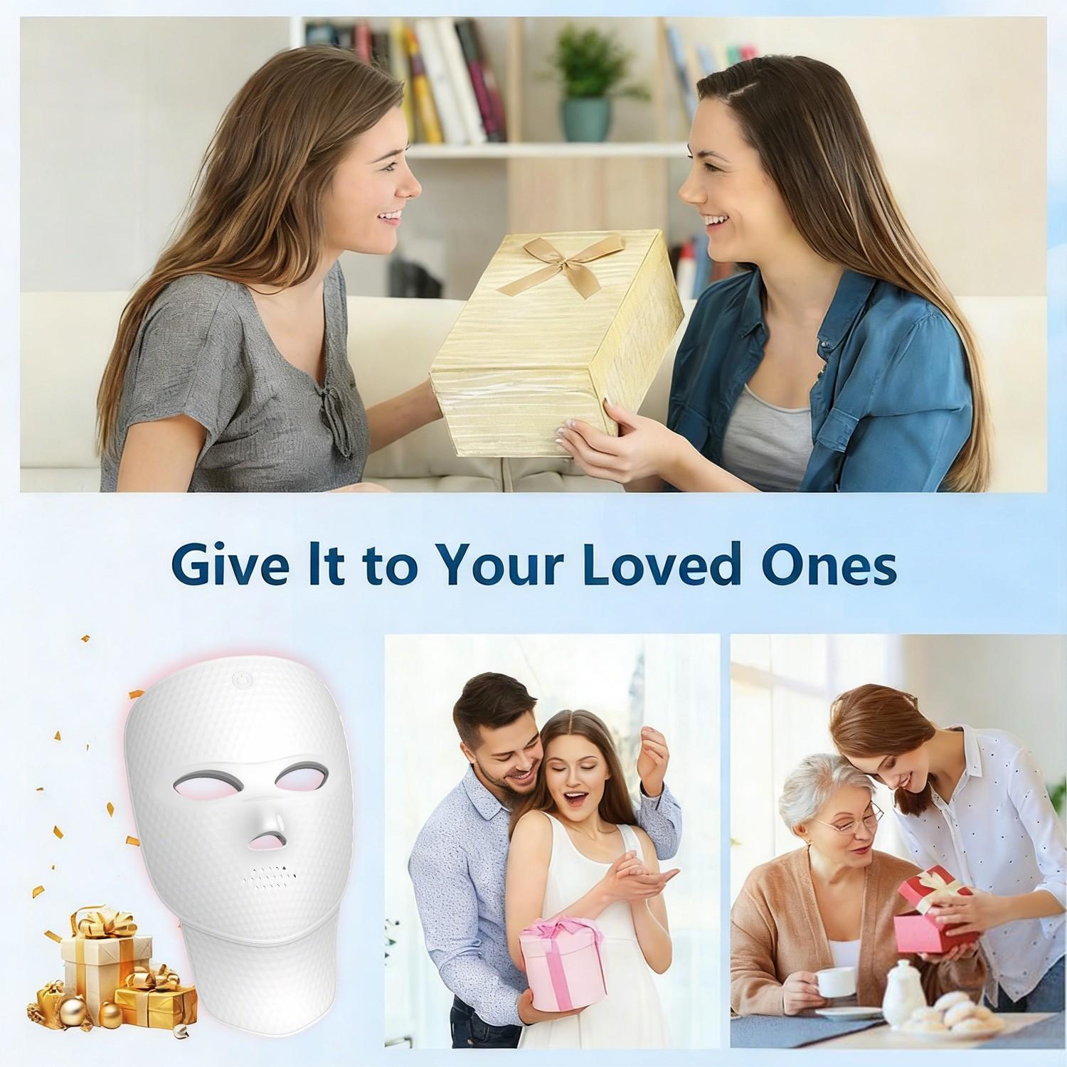 2027 New 7 Color Facial Mask Instrument, Beauty Skincare Face Device, Face Neck Care Tool, Facial Beauty Massagers, Ideal Gift for Valentine's Day & Holidays