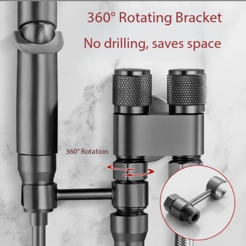 High-End Copper Shower Faucet, New Model Dual Control Water Spray, Powerful Sprayer for Bathroom, Durable Angle Valve Design