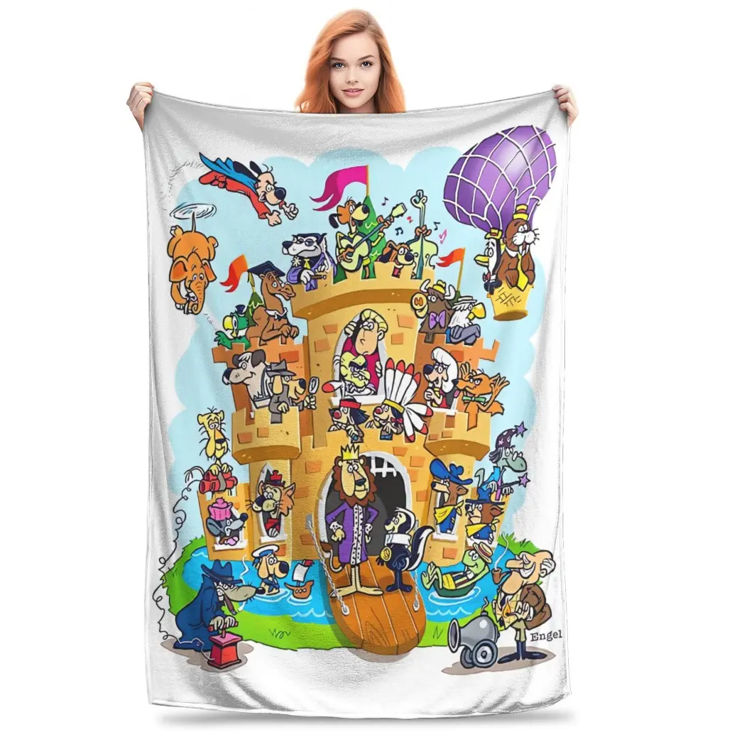 Cartoon Classics Themed Blanket Sofa Bedroom Bed Home Office Nap Blanket Car Travel Picnic Blankets Gift Suitable as a gift sizes 60*80,30*40 ,40*50 50*60