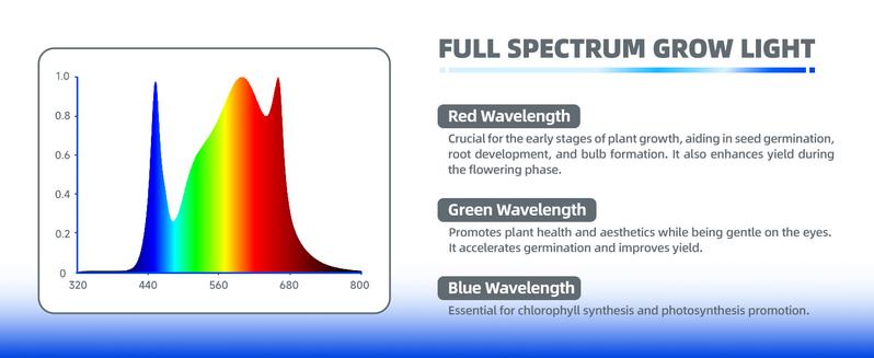 Barrina T10 Vertical Grow Light, 20W 2FT Desk Table Top LED Plant Light, Hanging and Standing, Full Spectrum