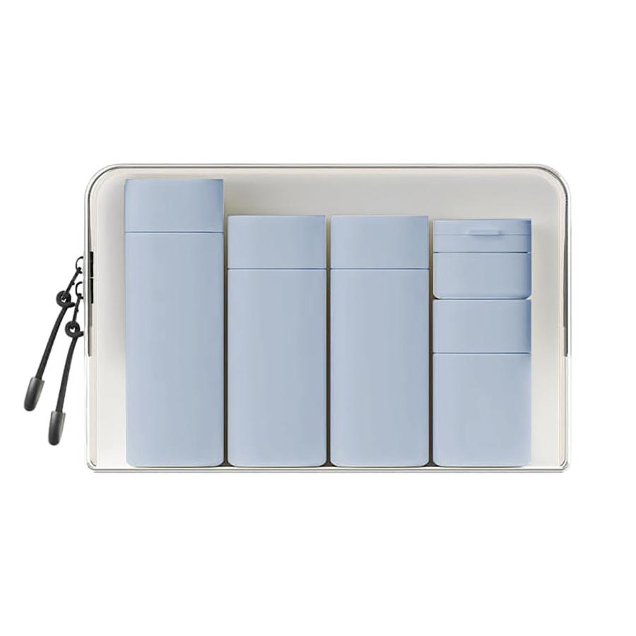 Travel cosmetic bottle set, leak proof portable container for cosmetics and toiletries, durable plastic storage solution, Makeup Cosmetic Storage, Luggage makeup organizers, Beauty Organizer