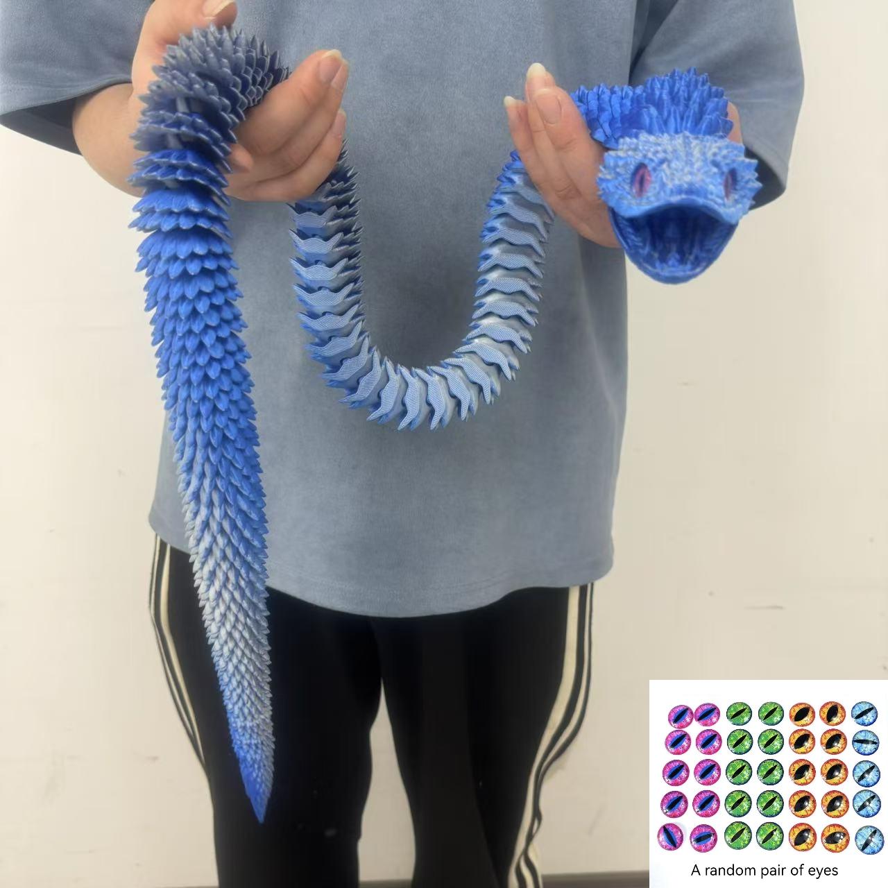 3D Printed Python Model 110cm/43.31inch, Creative Snake Decoration with Realistic Eyes, Home Decor, Creative Modern Decoration, Indoor Outdoor Use, Lifelike Design, Interior Decoration Accessories