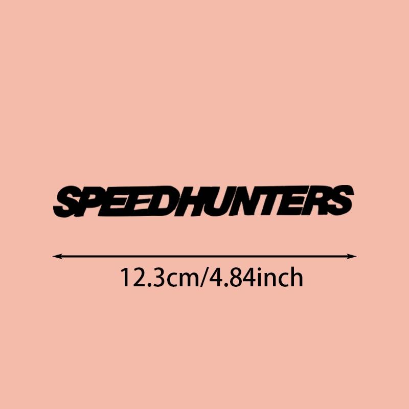 2Pcs Vinyl Sticker Set, SPEEDHUNTERS Street Racing Decal for Car Body, Wiper, Wheel, Motorcycle,Self-Adhesive