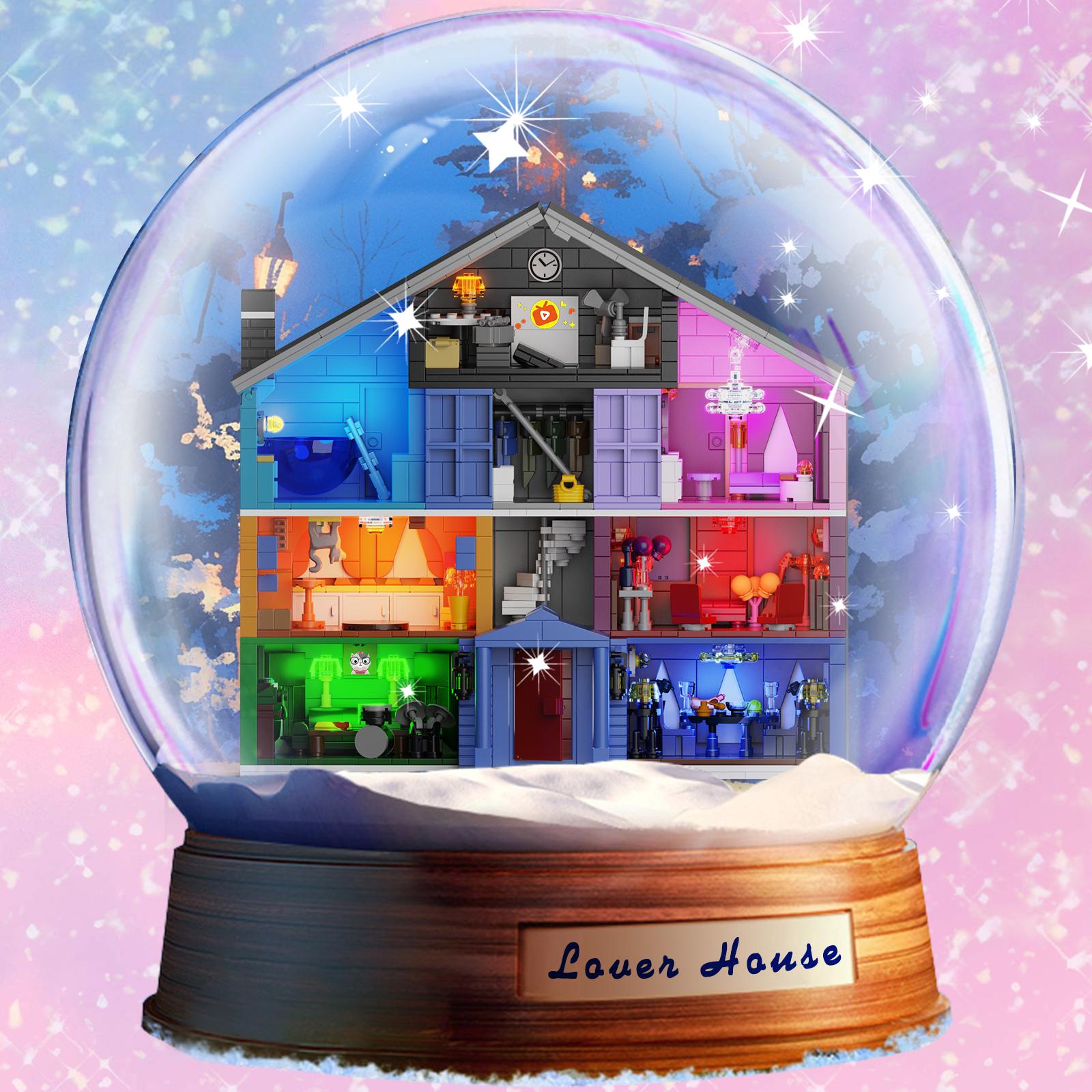 Love Room House Building Blocks Brick Set (1426 pcs) – DIY Miniature House Kit with Lights, Ideal Christmas & Halloween Gift for Girls, Teens & Home Decor Lovers