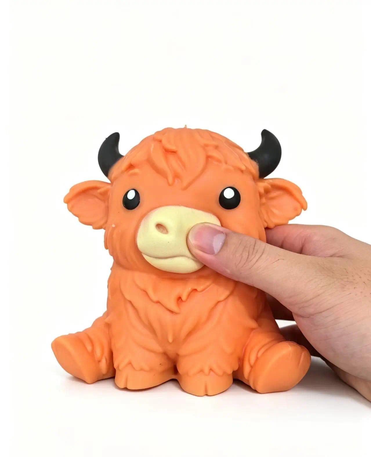Hot Jumbo Highland Cow Stress Balls Squishies Squeeze Toy Squeeze Ball Fidget Toy for Slow-Rising Stress Relief Squeeze Toy