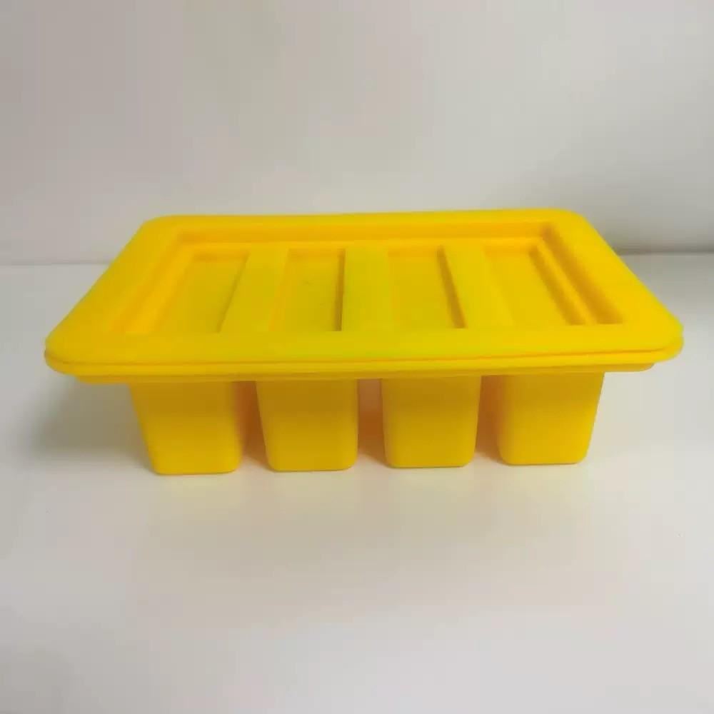 Silicone Butter Mold, Creative Rectangular Cake Soap Popsicle Mold, 3D Bread Tray, DIY Pudding Kitchen Tool, Reusable Ice Cube Mold