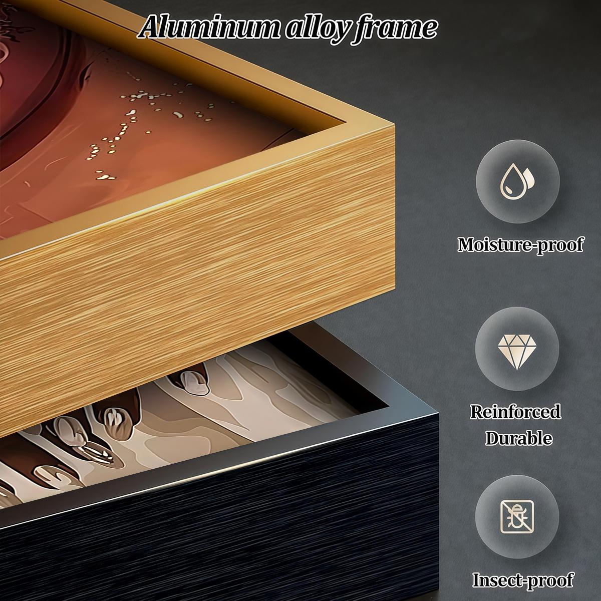 3 Counts Aluminum Alloy Framed Painting, Stylish Woman Jewelry And Gold Accessories Art Posters, Home Decoration For Living Room, Bedroom, Office, Restaurant, Hallway Wall Decor, Odorless Print Artwork, Luxury Perfect Gift For Friends And Family