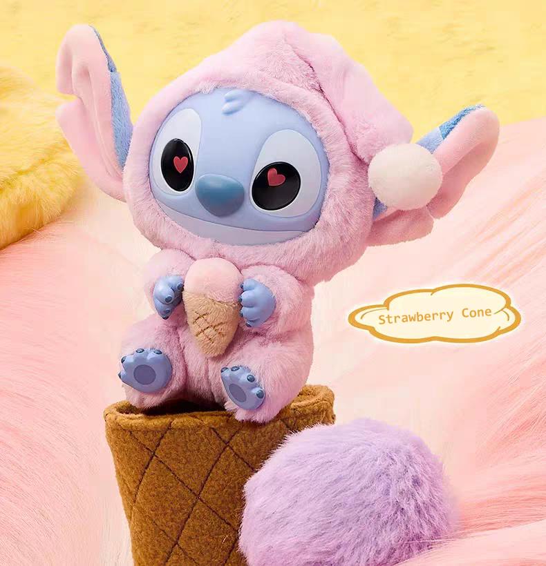 Disney × MINISO Stitch Collection Must Have A Bite Plush Keychain – Adorable Soft Fluffy Vinyl Bag Charm Cute Collectible Gift for Kids Holiday Gift