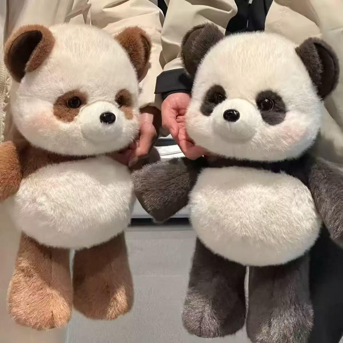 Forest Run Series Panda Plush Toy, Soft Stuffed Animal Pillow, Soft Cuddly Gift, Perfect Birthday Gift for Men and Women, Cozy Sleeping Companion