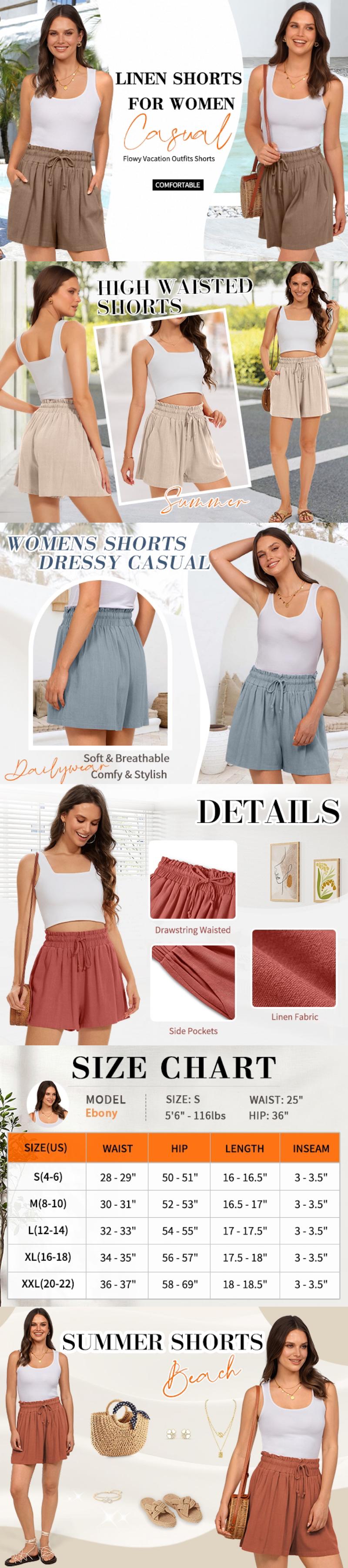 UEU Womens Linen Pants Summer Wide Leg Casual Loose High Waist Drawstring Palazzo Capri with Pockets UEU Womens Linen Pants Summer Wide Leg Casual Loose High Waist Drawstring Palazzo Capri with Pockets