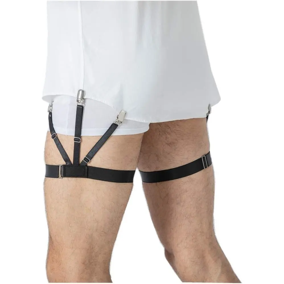 Men's Shirt Stays - Shirttail Holders & Dress Shirt Garters to Keep Shirt Tucked In, Adjustable Shirt Tucker, 1 PairGift