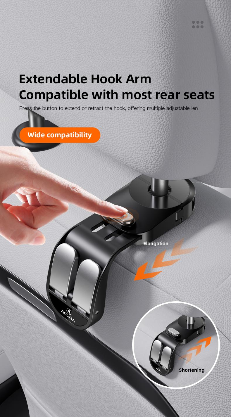 Car Seat Hook Stowing Tidying Phone Holder Hanging Hooks Car Interior Accessories For Acura ADX RDX ZDX Integra NSX MDX TLX CDX ILX RLX TL RL