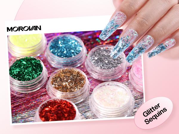 MOROVAN Acrylic Nail Blossom Kit with Everything: Blossom Series Nail Kit Set Professional Acrylic with Everything Nail Charms for Beginners Acrylic Nail Set Full Acrylic Nail Supplies