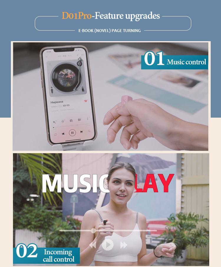 Xring Scrolling Ring Remote Control Scroller Page Turner,Bluetooth Selfie & Video Recording Remote,Music Control for iPhone,iPad,Android,Smartphone