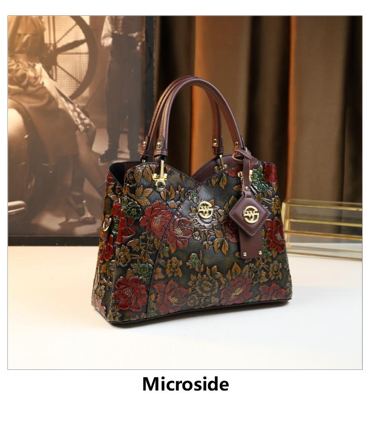 Vintage Commuter Classic Floral Design Handbag, Premium Shoulder Bag for Women, Fashion Crossbody Bag, Stylish and Durable