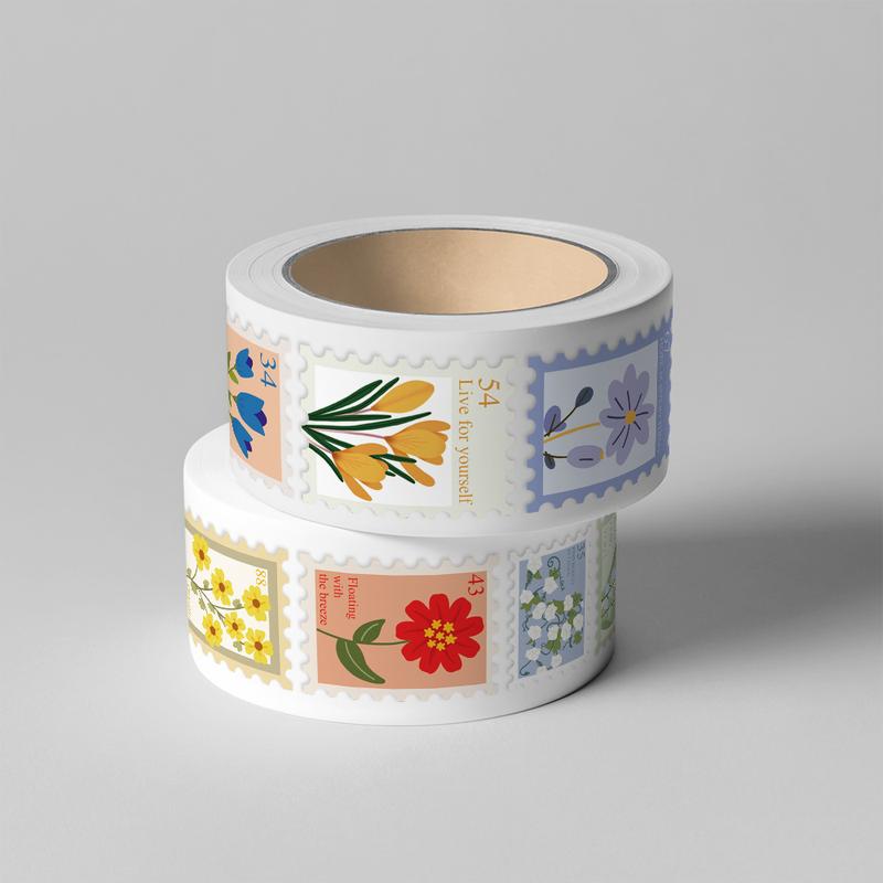 500Pcs Floral Stamp Sticker Roll - Exquisite Sealing Decals for DIY Crafts Laptop Water Bottle Luggage Notebook | Perfect Birthday Gift #FloralStickerRoll #FlowerStickers #SealingStickers #ExquisiteFloralDecals #BulkStickers #DIYCrafts #BirthdayGiftIdeas