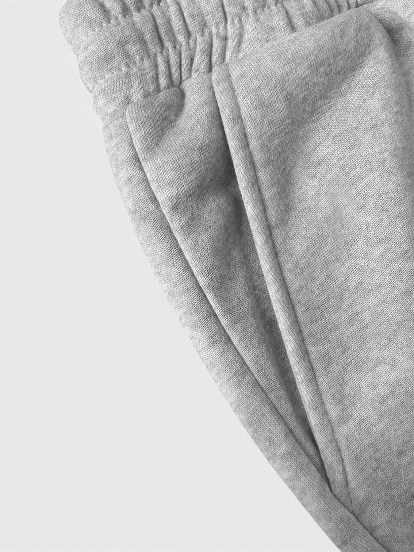 Printed Loose Sport Pants with Gothic Pattern, Drawstring Pants for Daily Wear and Home Leisure, Casual Fitted Geometric Style